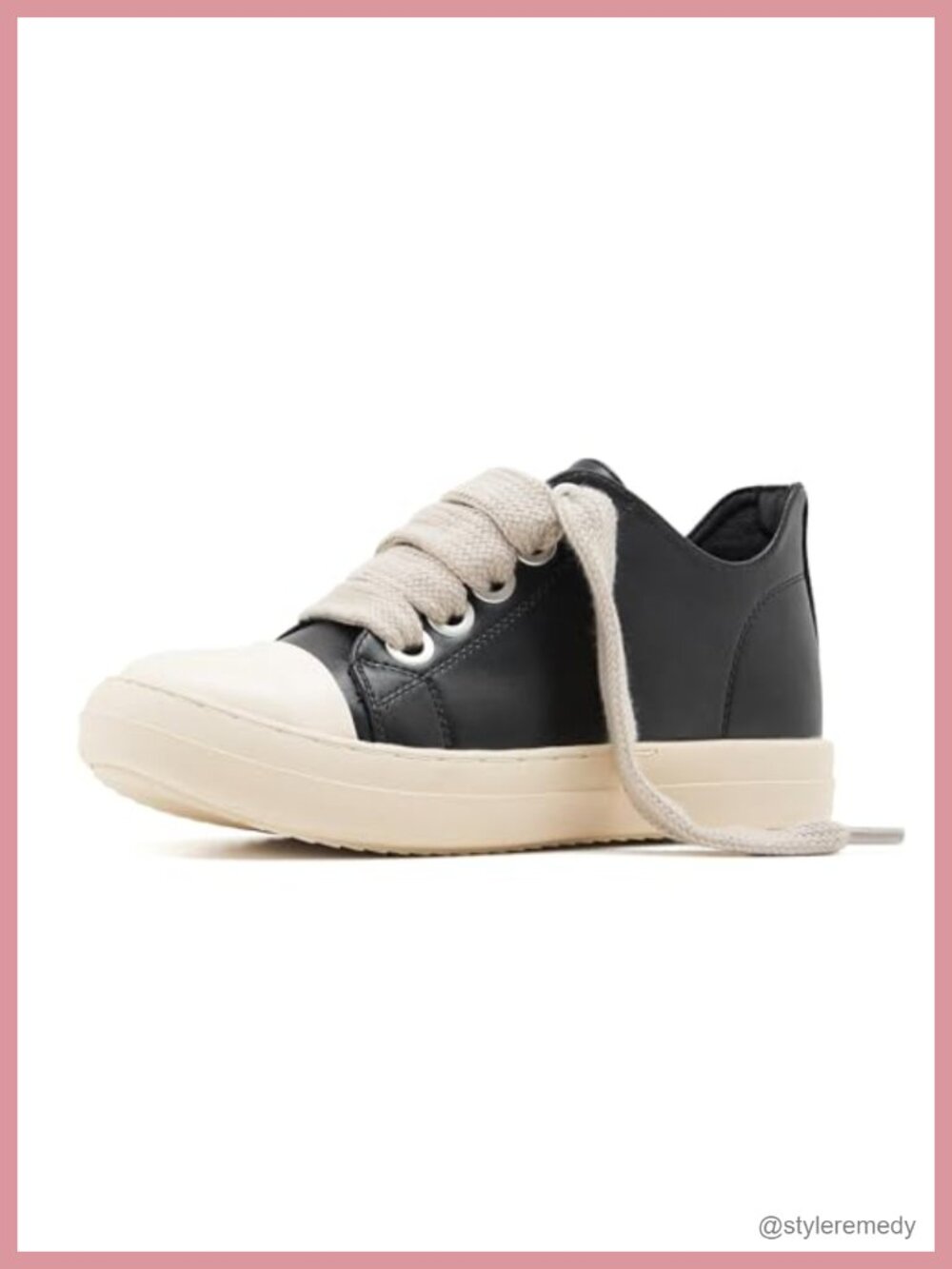 Women's Low Top Lace-Up Sneakers Jumbo Laces Comfort Walking Shoes Canvas Vegan